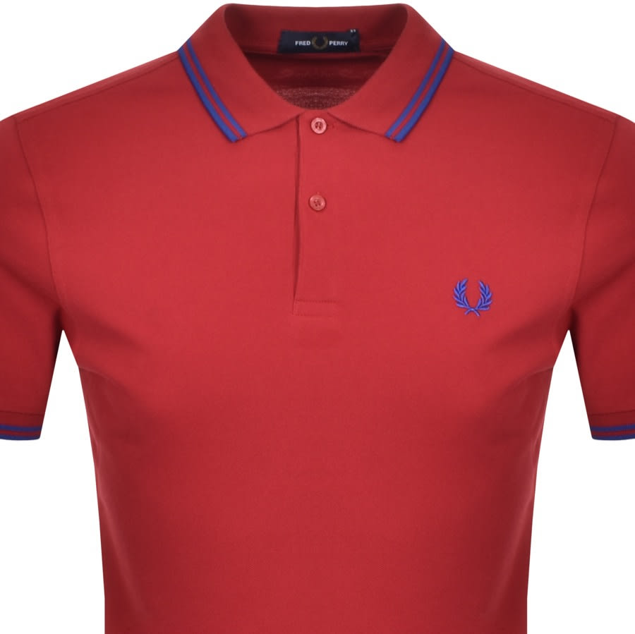Alternative Image for ProductFred Perry Twin Tipped Polo T Shirt Red2